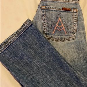 7 FOR ALL MANKIND A POCKET CROP DENIM 24
